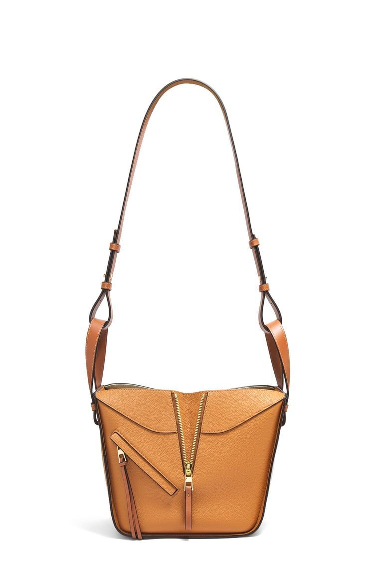 Compact Hammock bag in soft grained calfskin
