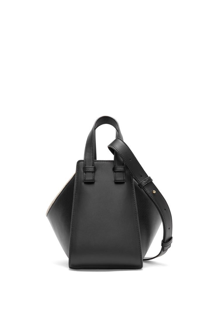 Compact Hammock bag in mellow calfskin and canvas