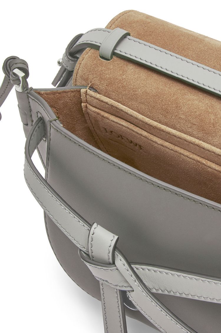 Mini Gate Dual bag in soft calfskin and jacquard