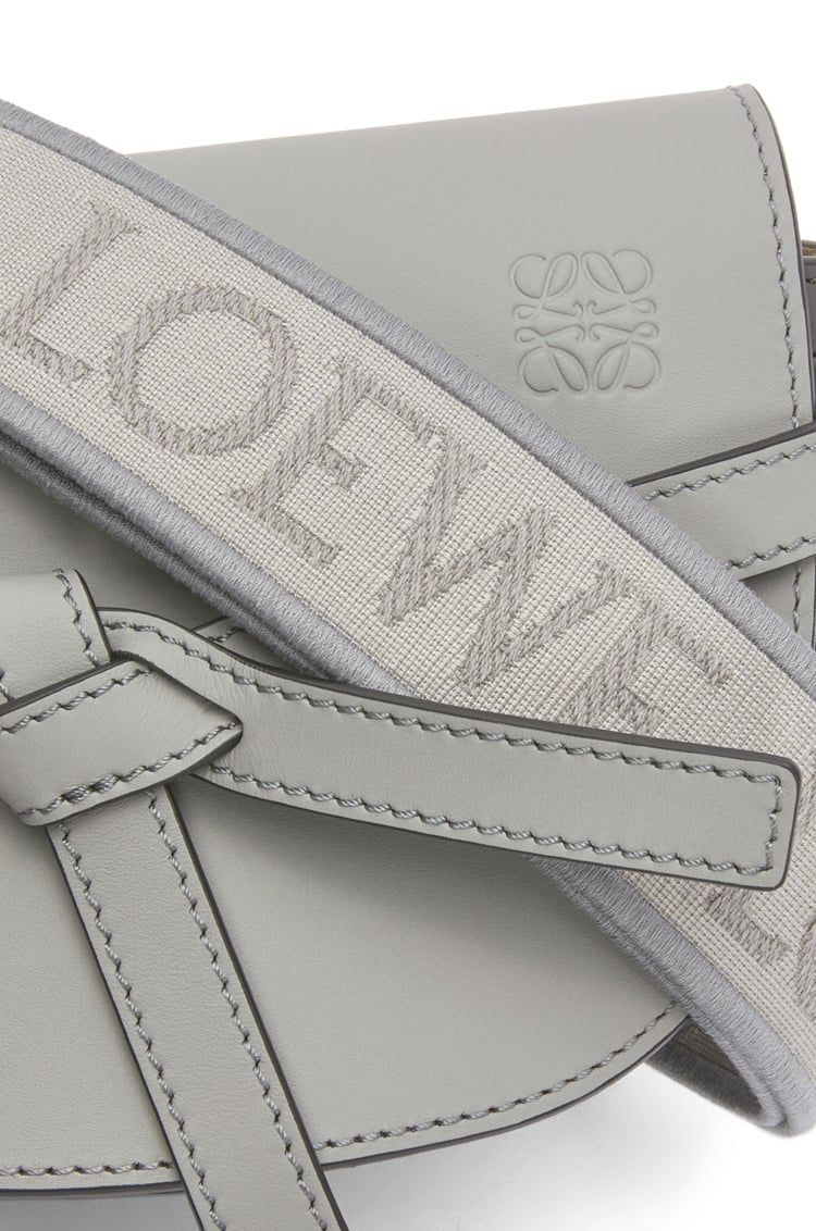 Mini Gate Dual bag in soft calfskin and jacquard