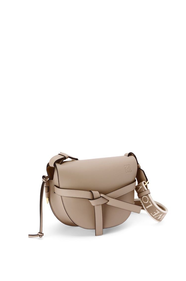 Small Gate bag in soft calfskin and jacquard