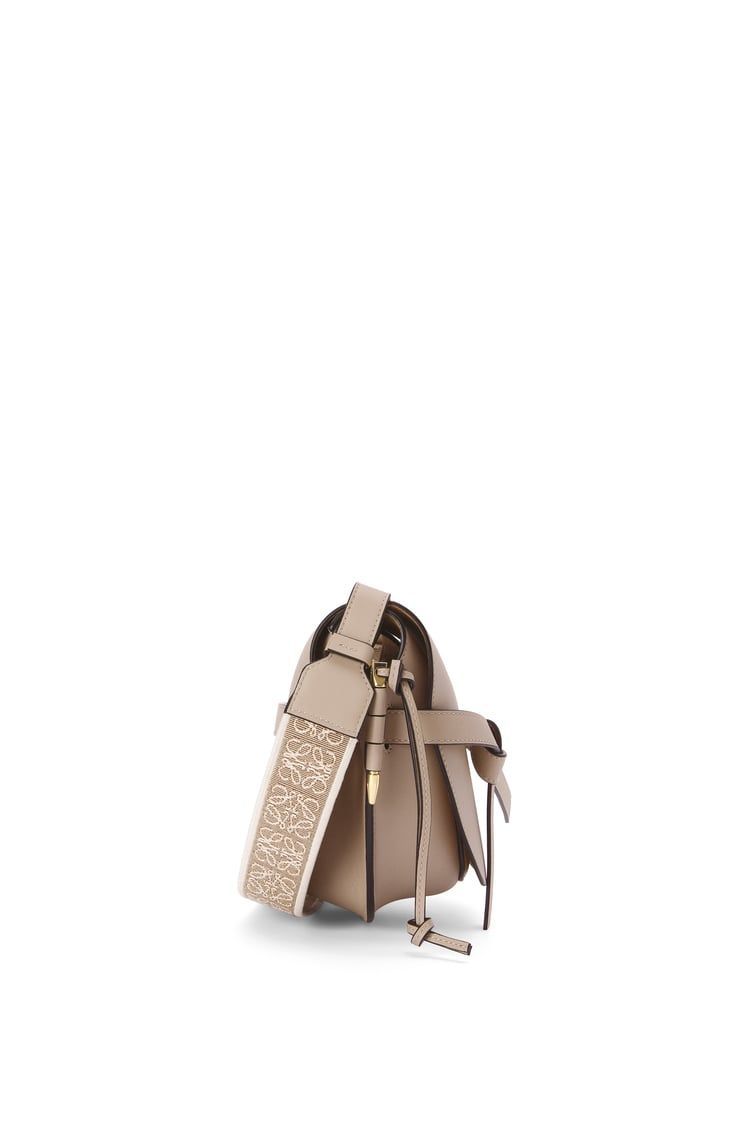 Small Gate bag in soft calfskin and jacquard