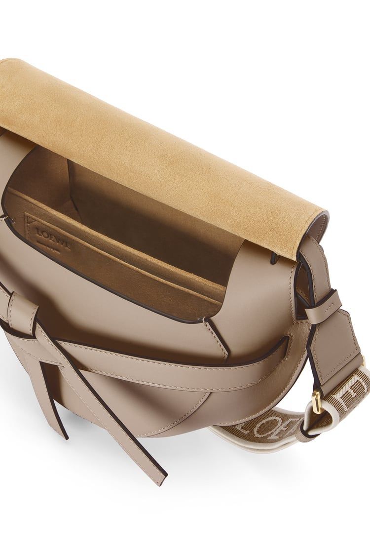 Small Gate bag in soft calfskin and jacquard