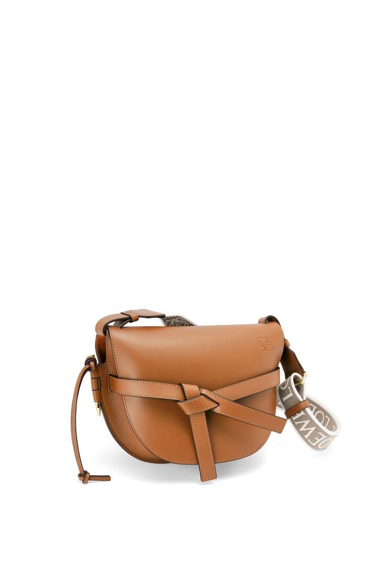 Small Gate bag in soft calfskin and jacquard