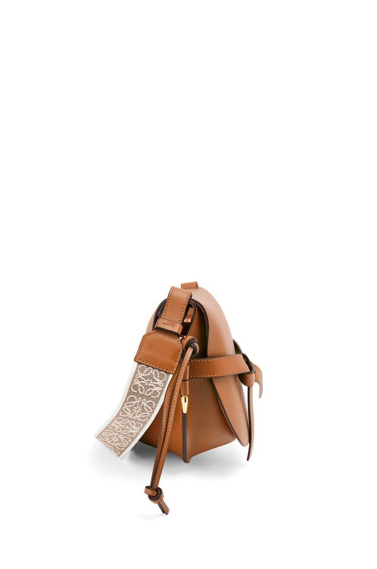 Small Gate bag in soft calfskin and jacquard