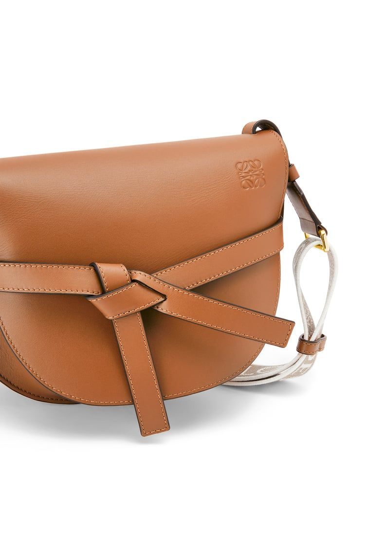 Small Gate bag in soft calfskin and jacquard
