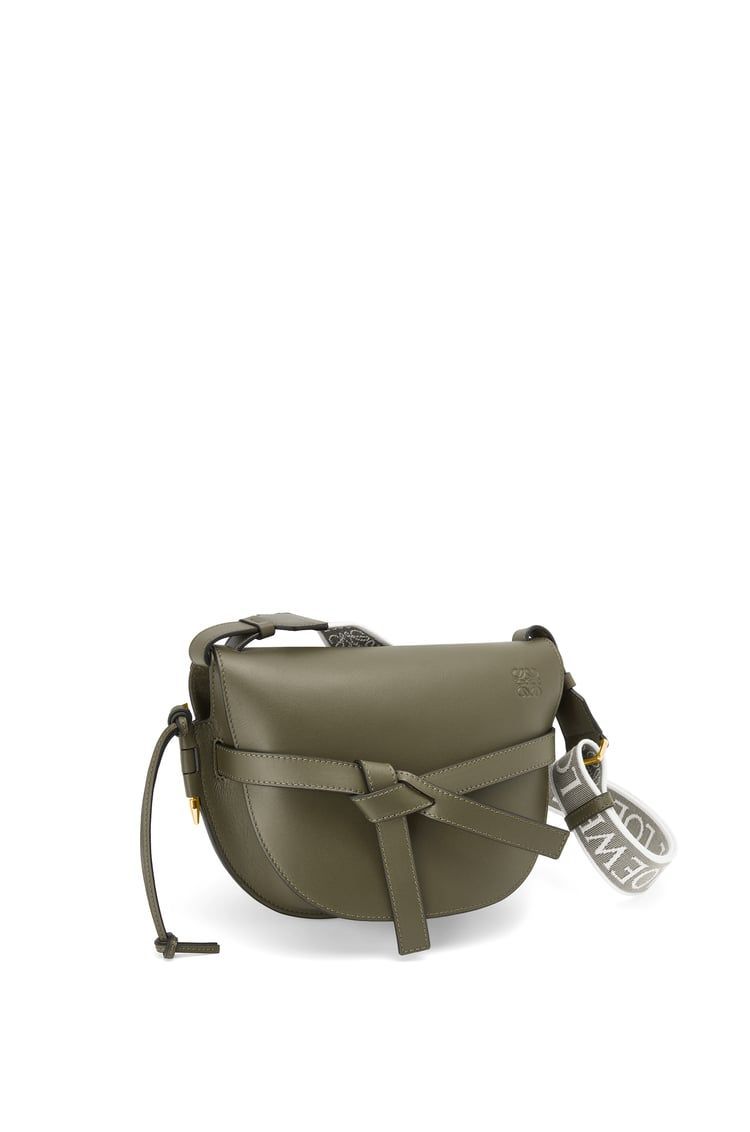 Small Gate bag in soft calfskin and jacquard