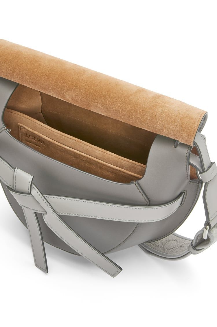 Small Gate Dual bag in soft calfskin and jacquard