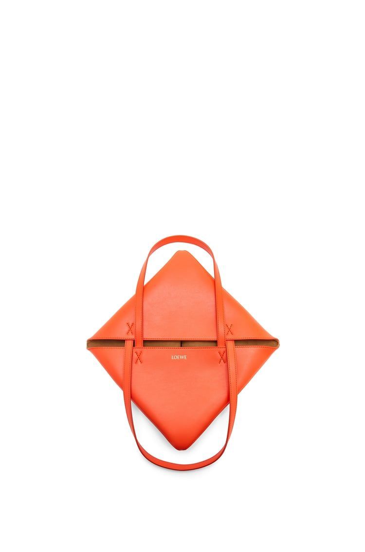 Medium Puzzle Fold tote in shiny calfskin