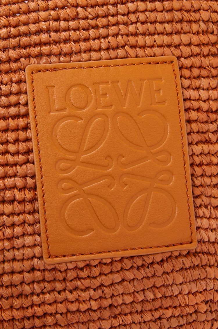 Mini Slit bag in raffia and calfskin