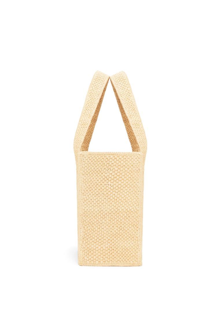 Medium LOEWE Font tote in raffia