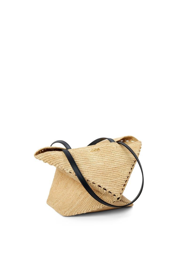 Puzzle Fold Tote in raffia