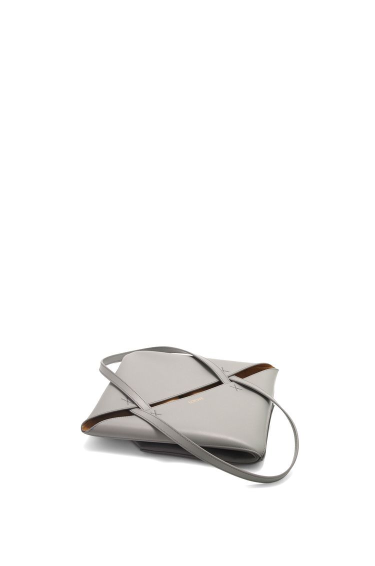 Puzzle Fold Tote in shiny calfskin