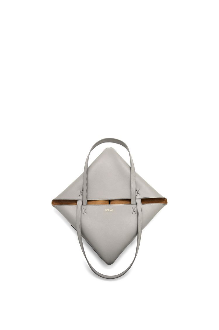 Puzzle Fold Tote in shiny calfskin