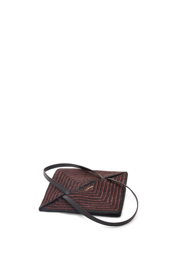 Puzzle Fold Tote in raffia