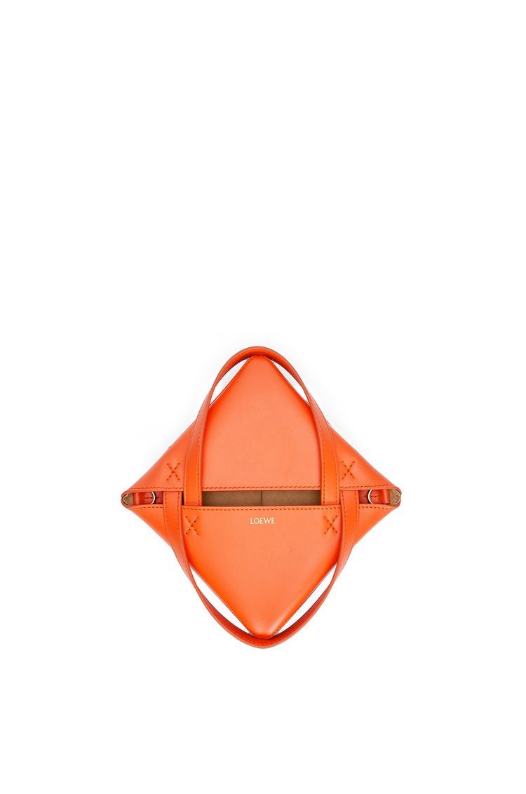 Mini Puzzle Fold Tote in shiny calfskin