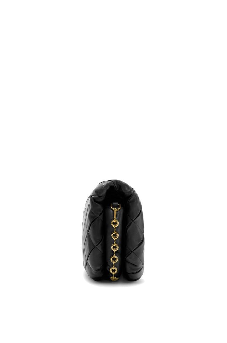 Puffer Goya in pleated shiny nappa lambskin