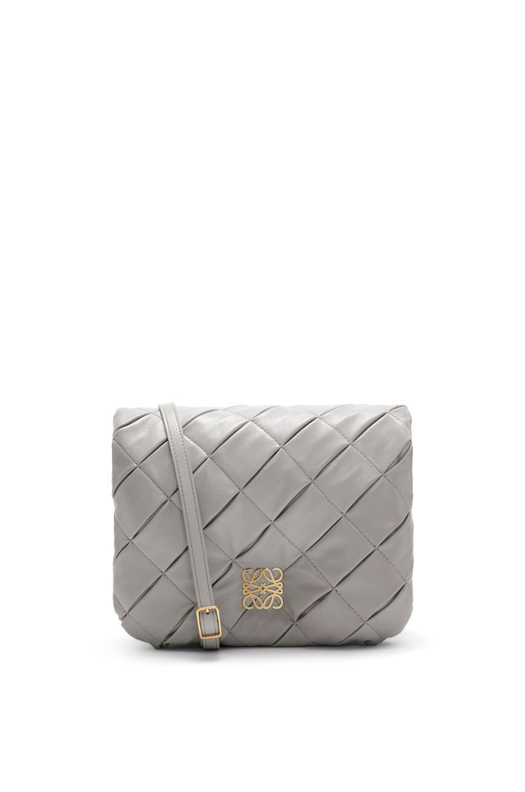 Puffer Goya in pleated shiny nappa lambskin