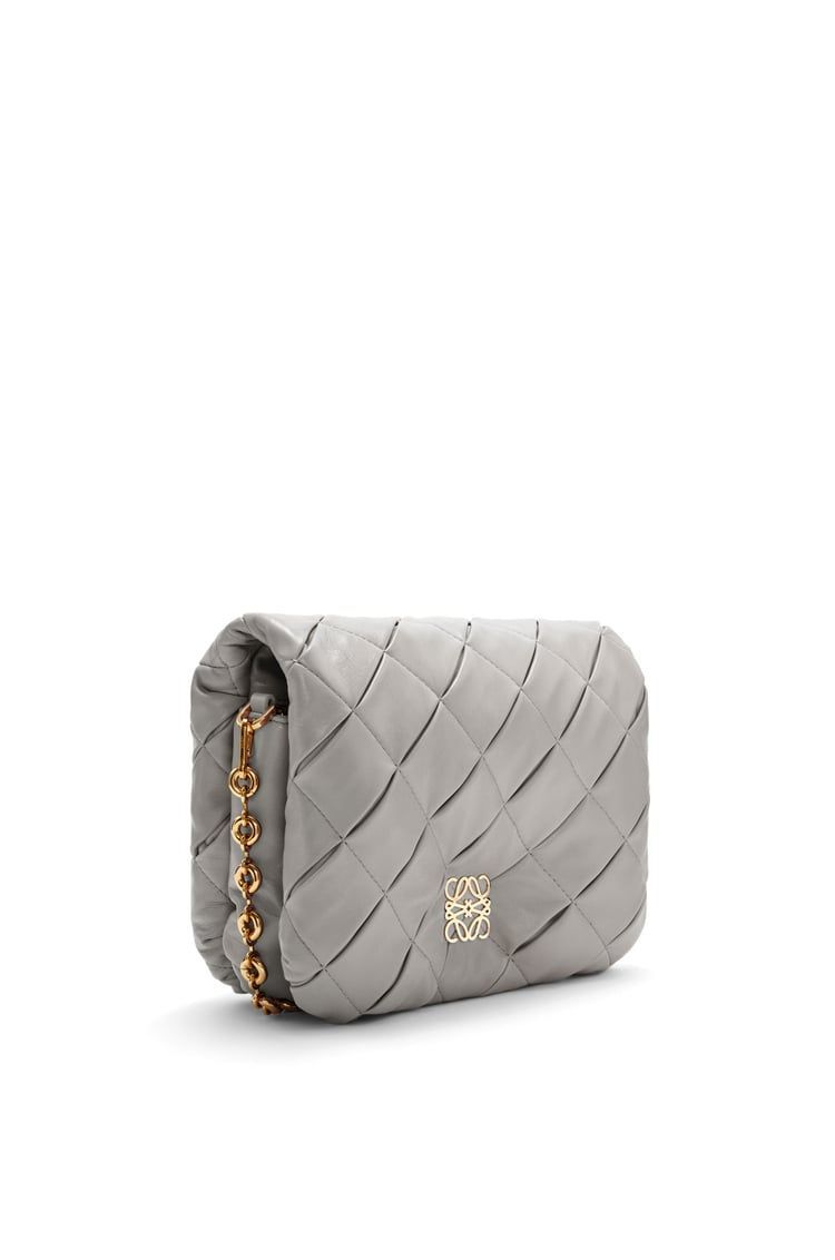Puffer Goya in pleated shiny nappa lambskin
