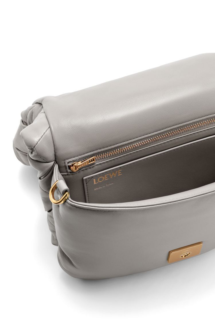 Puffer Goya in pleated shiny nappa lambskin