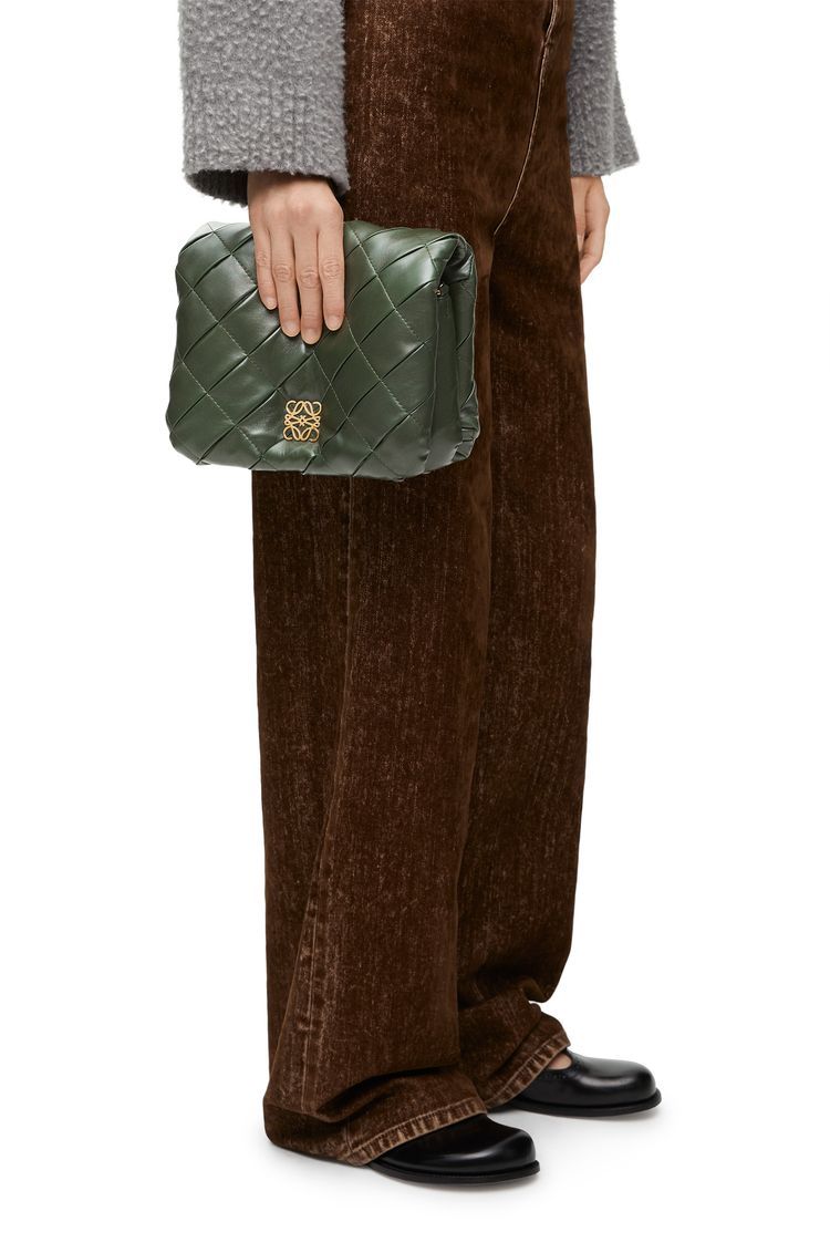 Puffer Goya in pleated shiny nappa lambskin