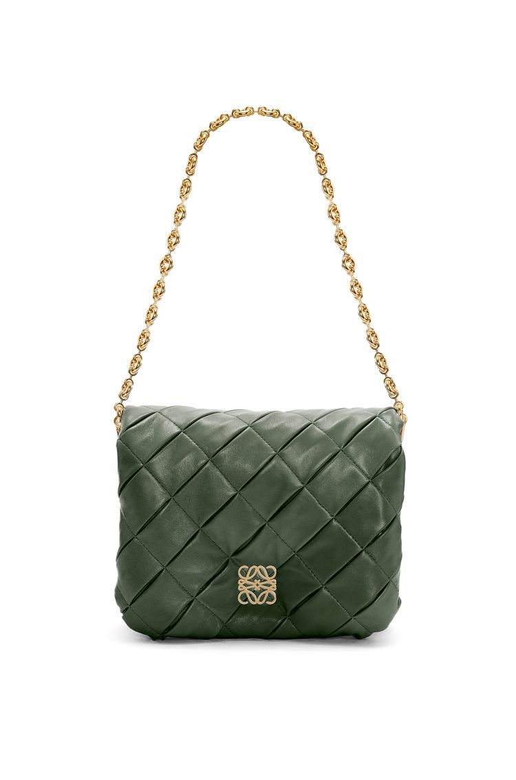 Puffer Goya in pleated shiny nappa lambskin