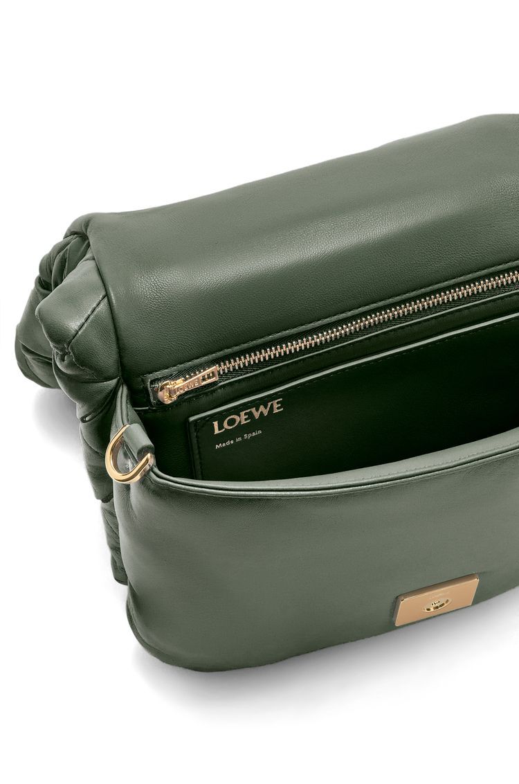 Puffer Goya in pleated shiny nappa lambskin