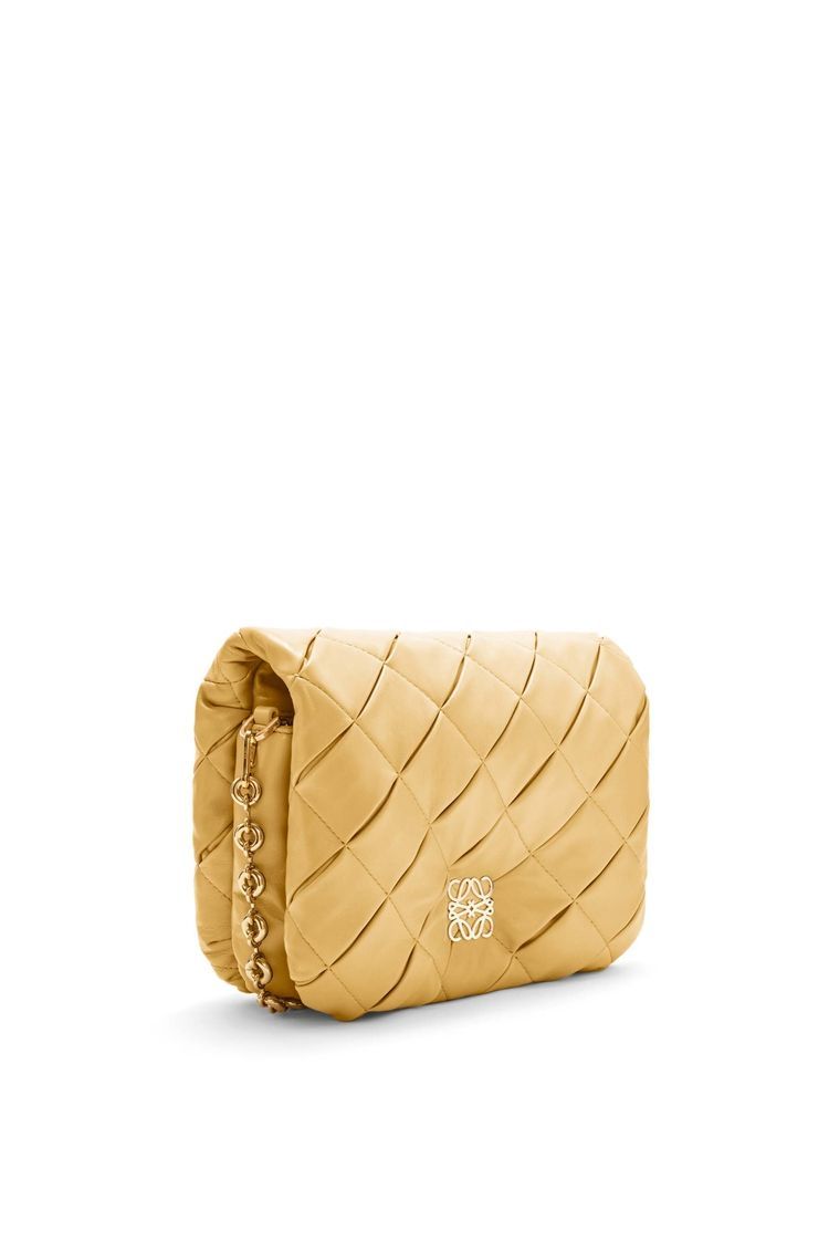 Puffer Goya in pleated shiny nappa lambskin
