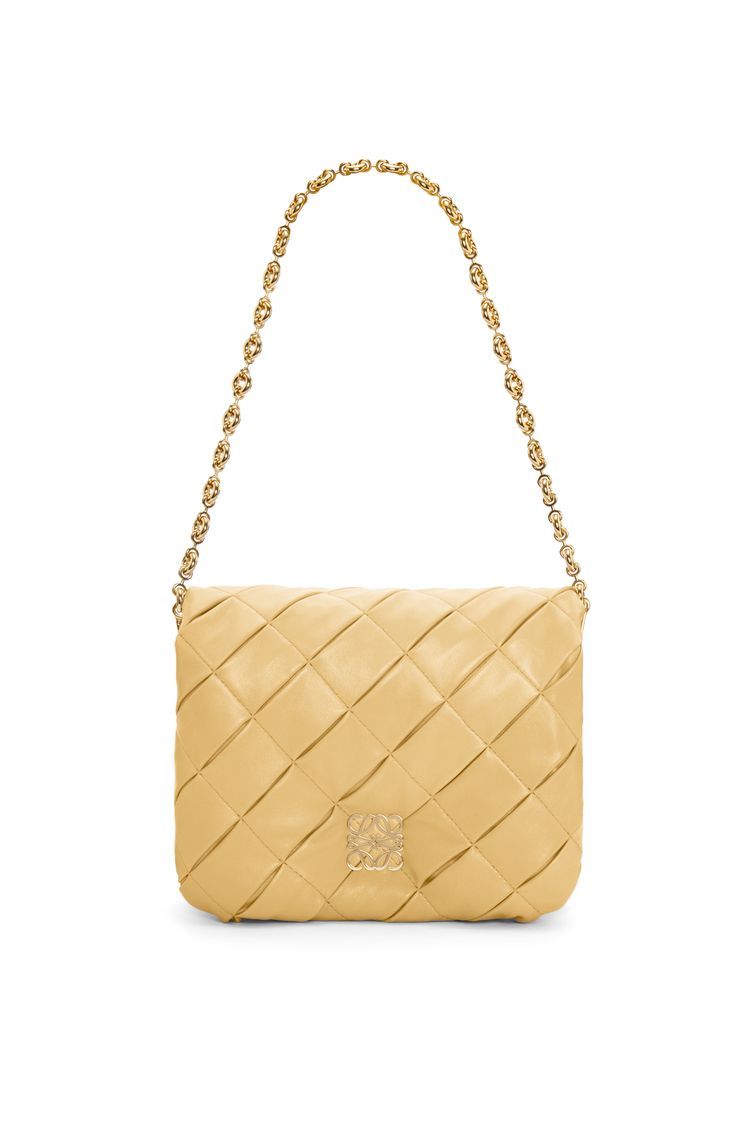 Puffer Goya in pleated shiny nappa lambskin