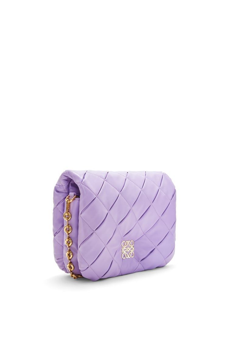 Puffer Goya in pleated shiny nappa lambskin