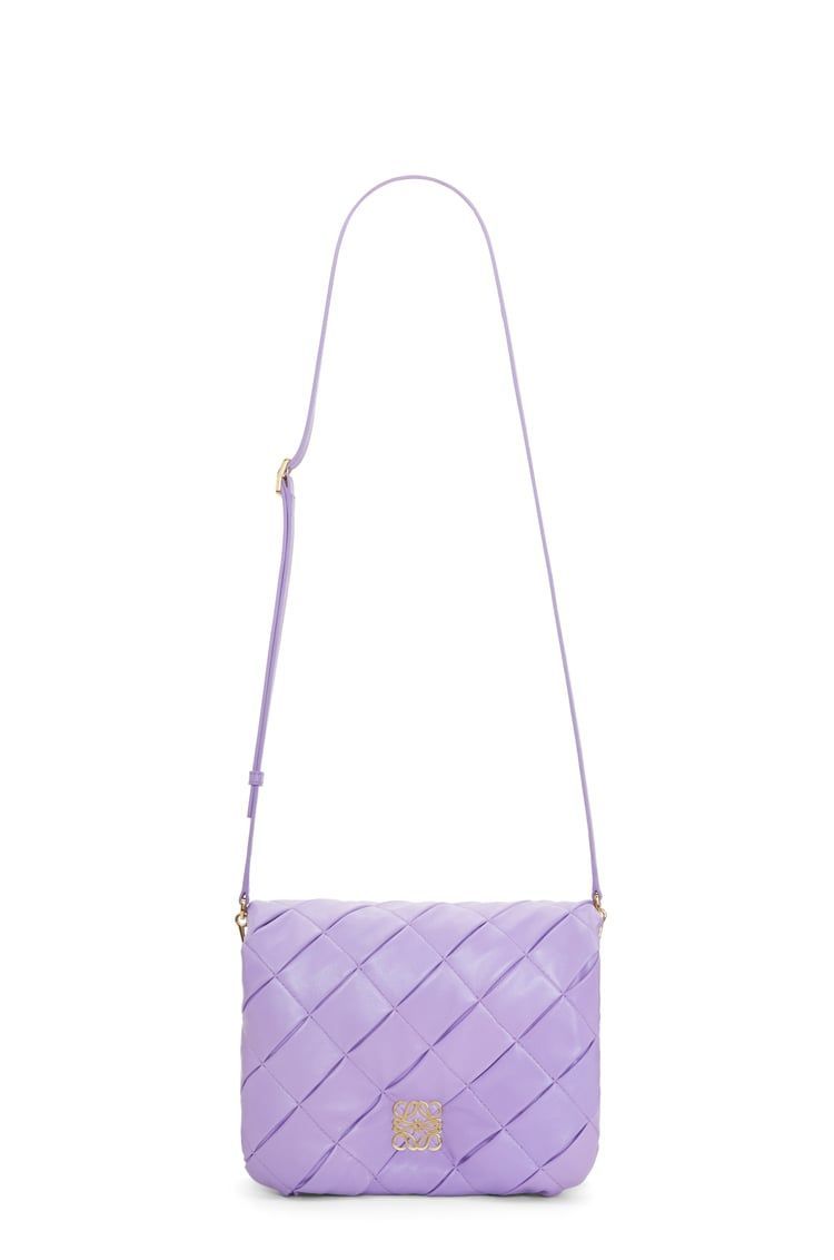 Puffer Goya in pleated shiny nappa lambskin