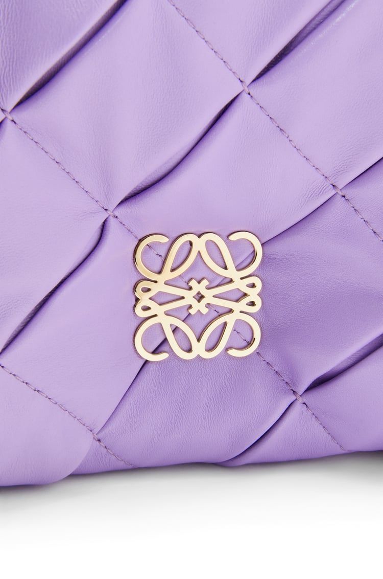 Puffer Goya in pleated shiny nappa lambskin