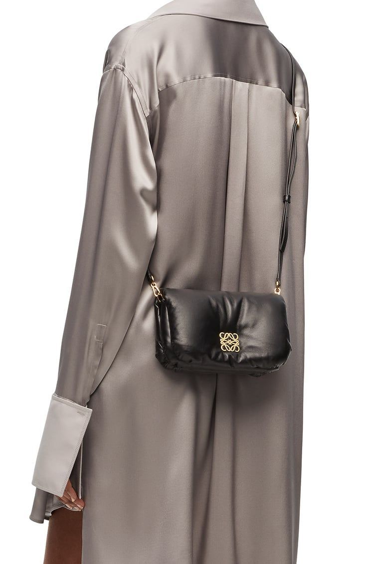 Mini Puffer Goya bag in shiny nappa lambskin