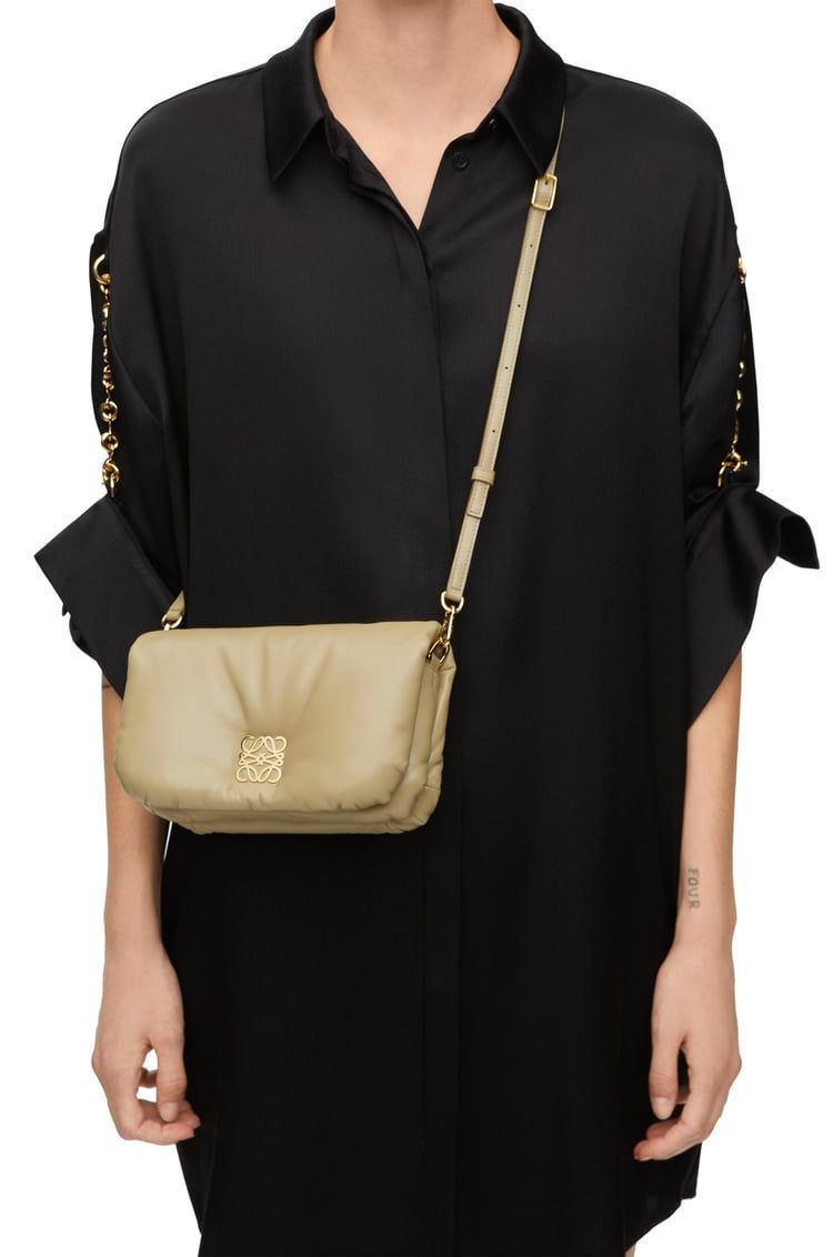Mini Puffer Goya bag in shiny nappa lambskin