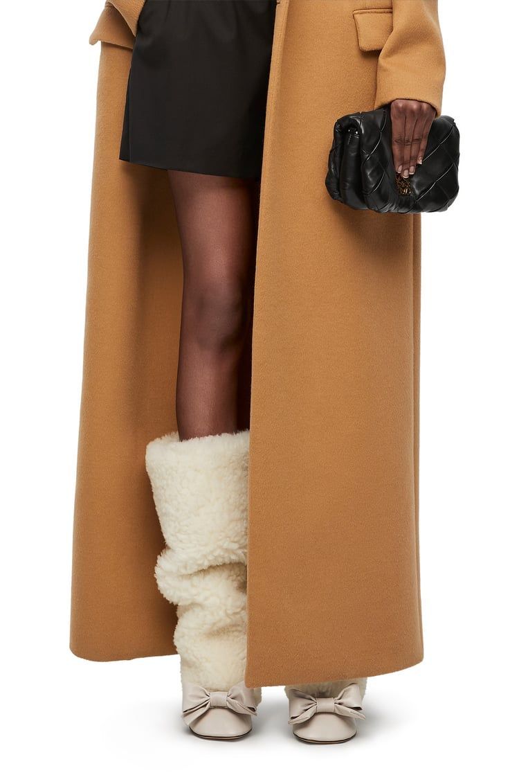 Mini Puffer Goya in pleated shiny nappa lambskin