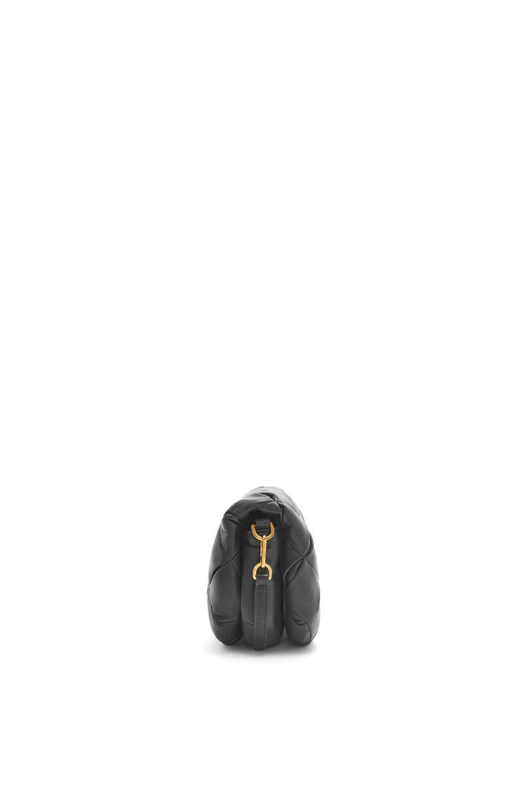 Mini Puffer Goya in pleated shiny nappa lambskin