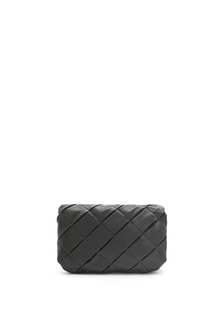 Mini Puffer Goya in pleated shiny nappa lambskin