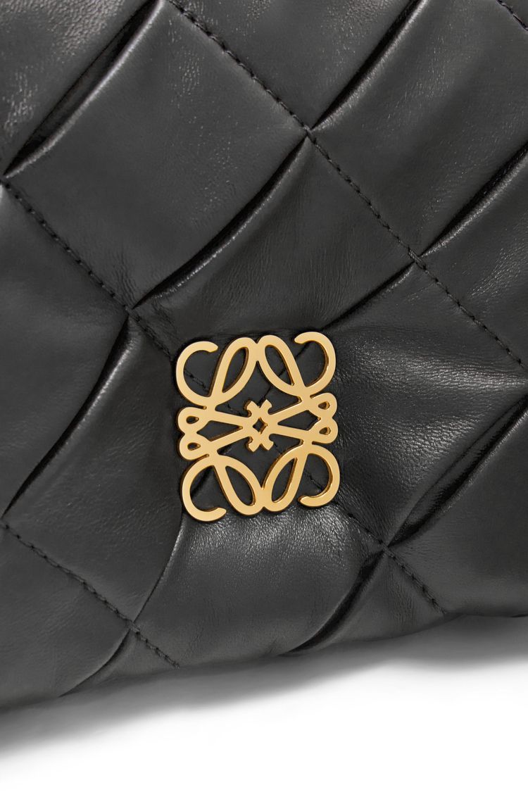Mini Puffer Goya in pleated shiny nappa lambskin