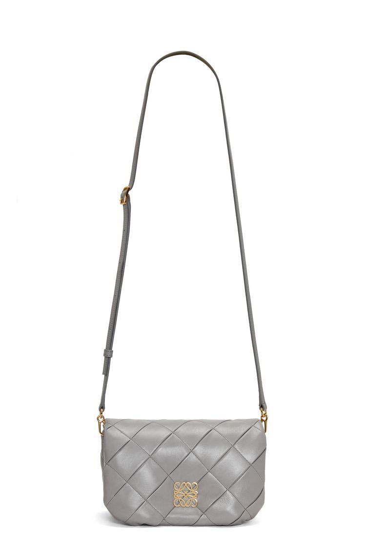 Mini Puffer Goya in pleated shiny nappa lambskin