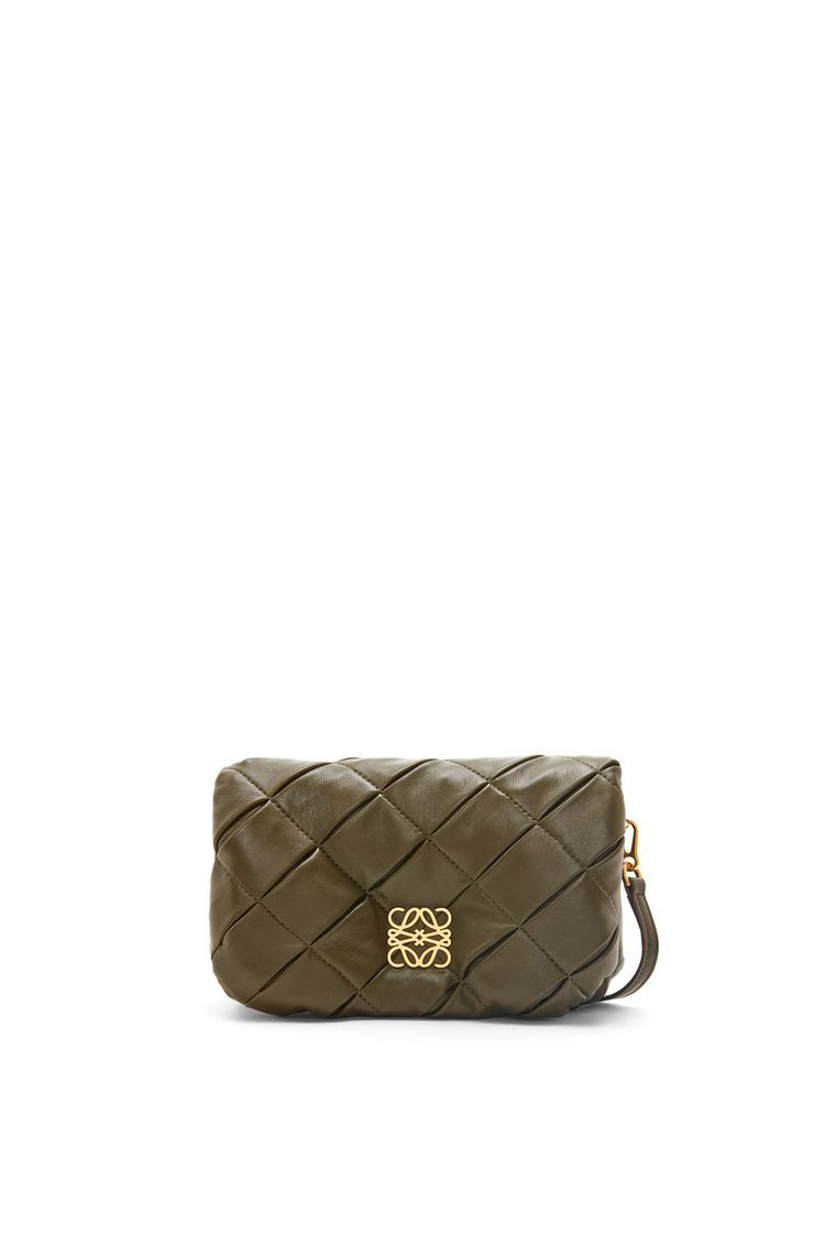Mini Puffer Goya in pleated shiny nappa lambskin