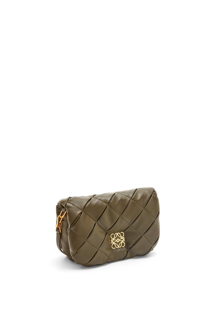 Mini Puffer Goya in pleated shiny nappa lambskin