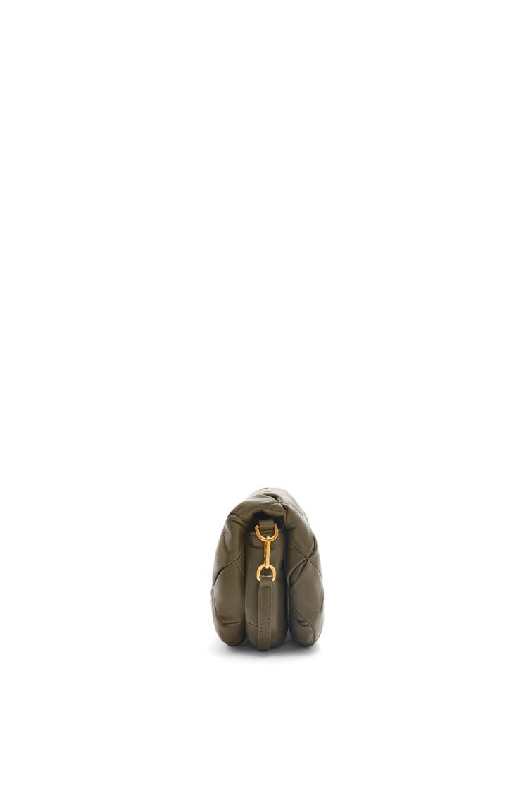 Mini Puffer Goya in pleated shiny nappa lambskin
