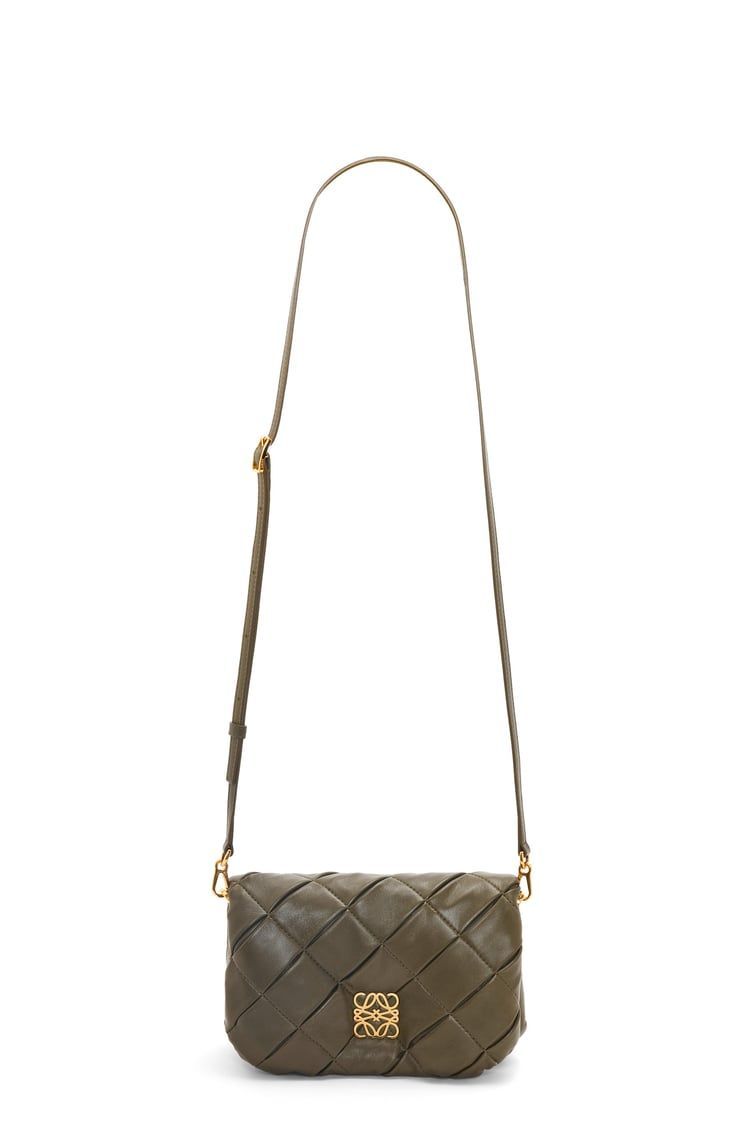 Mini Puffer Goya in pleated shiny nappa lambskin