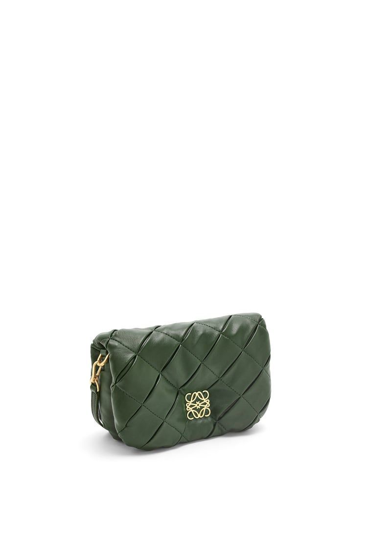 Mini Puffer Goya in pleated shiny nappa lambskin