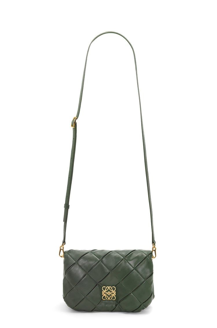Mini Puffer Goya in pleated shiny nappa lambskin