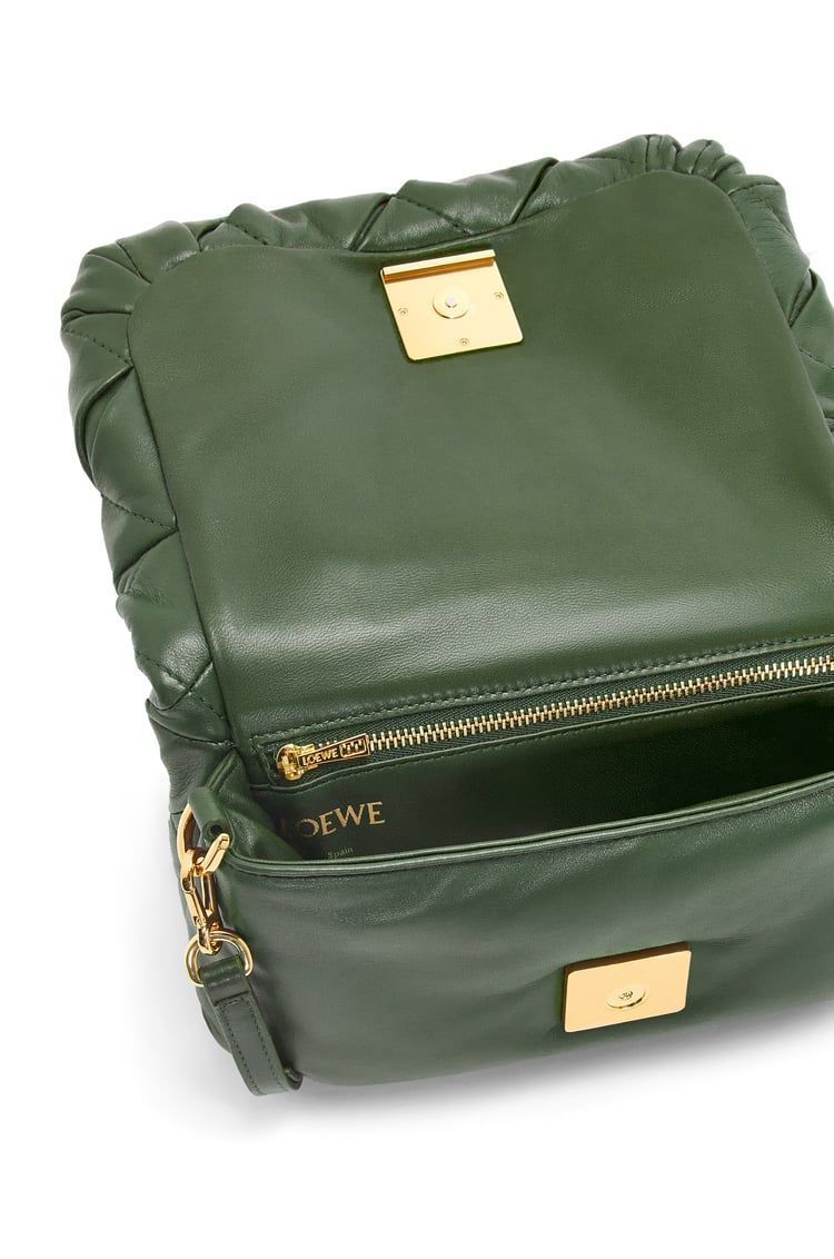 Mini Puffer Goya in pleated shiny nappa lambskin