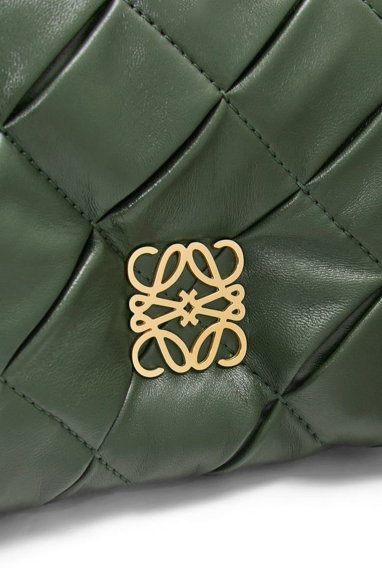 Mini Puffer Goya in pleated shiny nappa lambskin