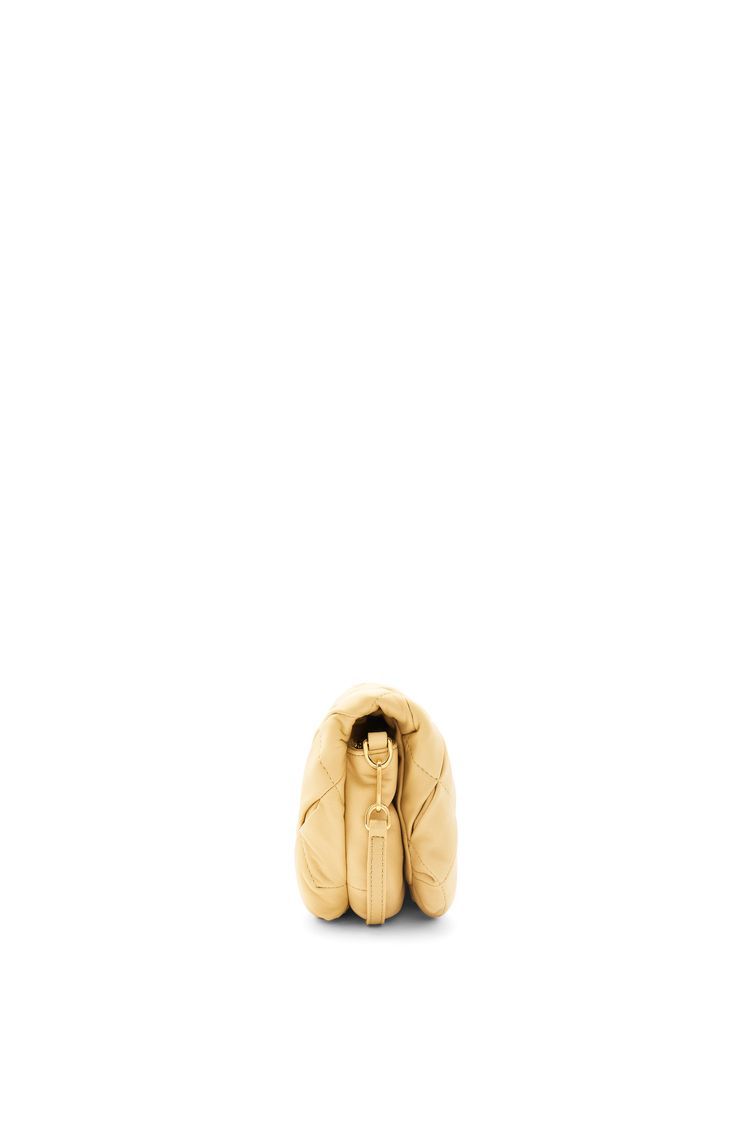Mini Puffer Goya in pleated shiny nappa lambskin