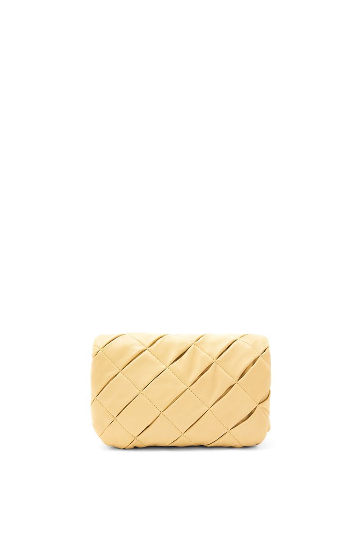 Mini Puffer Goya in pleated shiny nappa lambskin