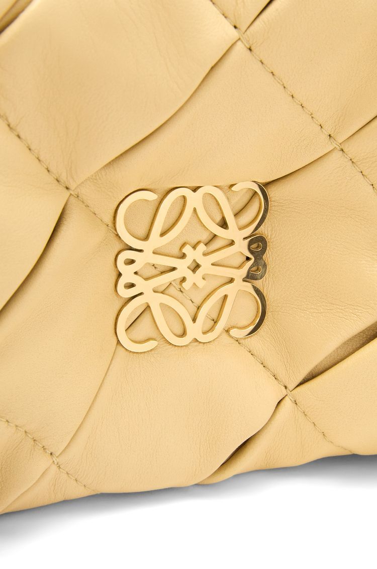 Mini Puffer Goya in pleated shiny nappa lambskin